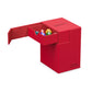 Ultimate Guard Flip'N'Tray 133+, Deck Case For 133 Double-Sleeved Tcg Cards + Dice Tray, Red, Independent Magnetic Closure & Mic