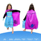 Cokos Box Girls Coronation Dress Costume Cape Gloves Tiara Crown Accessories Kids Princess Set, 3 Years, Blue-Purple, 3T