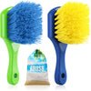 Remerry 2 Pcs Beach Sand Remover Brush with Drawstring Bag, Beach Accessories Scrub Brushes for Cleaning Beach Soft Bristle Brus