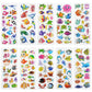 24 Sheets(400+) Fish 3D Puffy Stickers For Toddlers Kids, Bulk Preschool Sticker Sheets For Reward, Craft, Scrapbooking