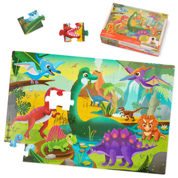 B. Toys- Gigantic Jigsaw - Dinosaurs- Floor Puzzle – 48-Piece Dinosaur Puzzle – Large 2 X 3 Feet Jigsaw Puzzle For Kids – Educational & Developmental Toys – 3 Years +