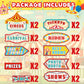 20 Pieces Carnival Decorations Circus Theme Party Directional Signs Carnival Party Signs Welcome to The Circus for Kids Carnival