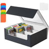Newloop Trading Card Storage Box - 2400+ Commander Card Deck Case With See-Through Display Top For Magic The Gathering Pokemon Y