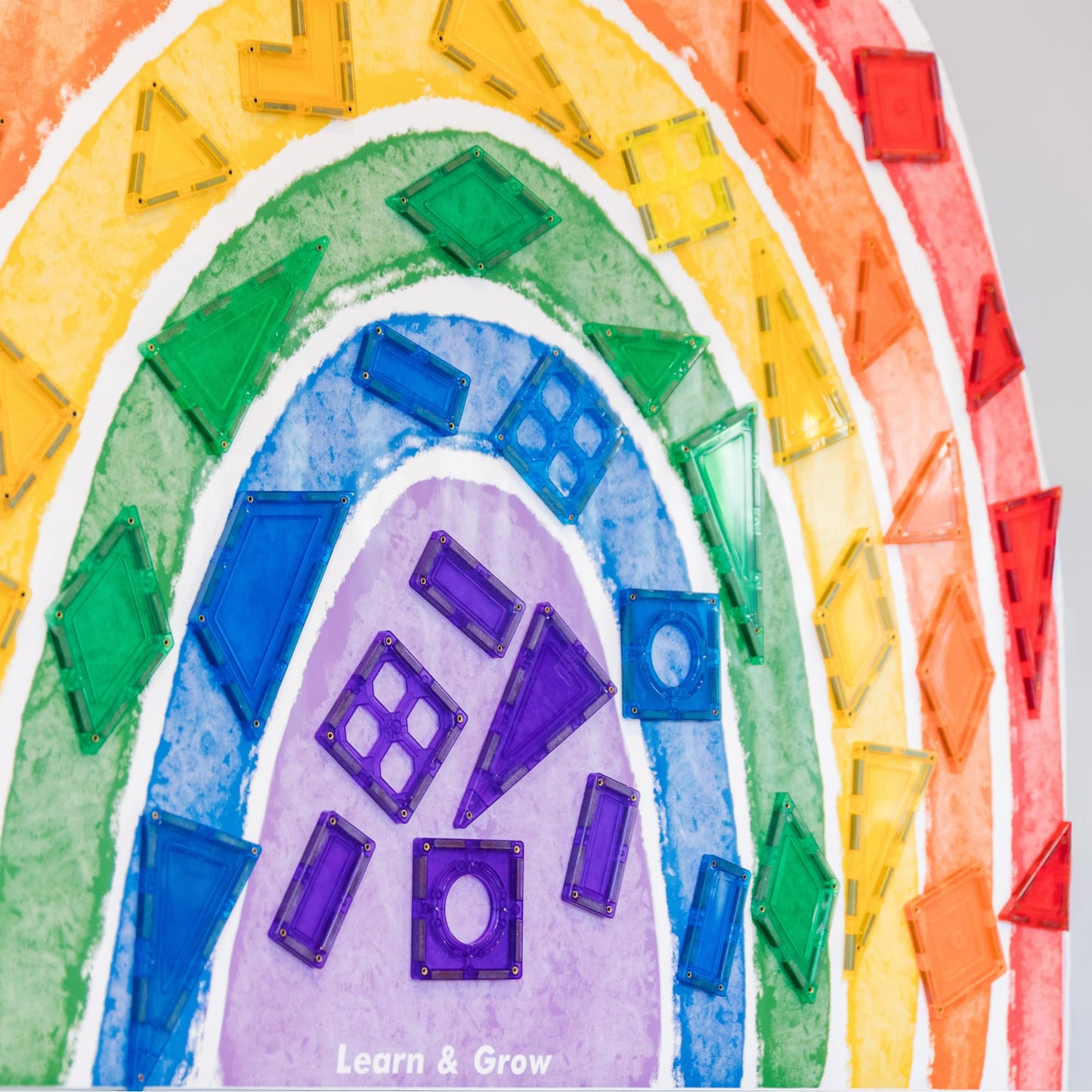 Learn & Grow Magnetic Tile Wall Decal, Magnetic Multifunctional Wall Decal, Self Adhesive Whiteboard Board Magnetic Wall Board S