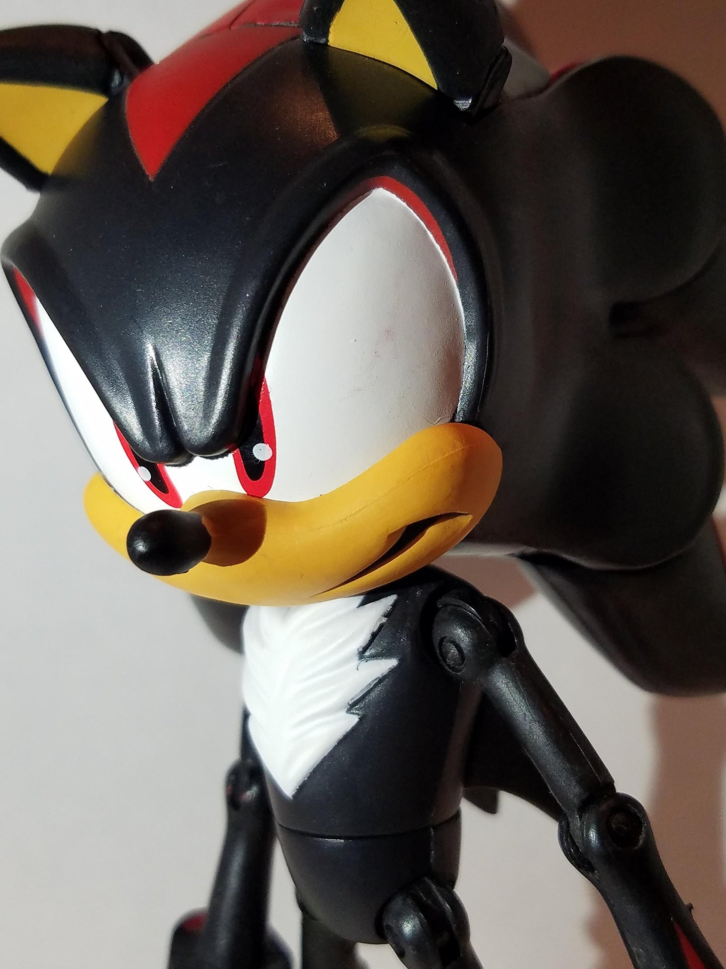 SEGA Sonic the Hedgehog Shadow 6" Black Action Figure - Super Posers Model 65012, Durable Plastic Collectible