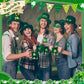 DECYOOL 800 Pcs St Patricks Day Stickers, Glitter Shamrock Stickers Roll Green Sparkly Lucky Stickers Saint Patricks Day Sticker