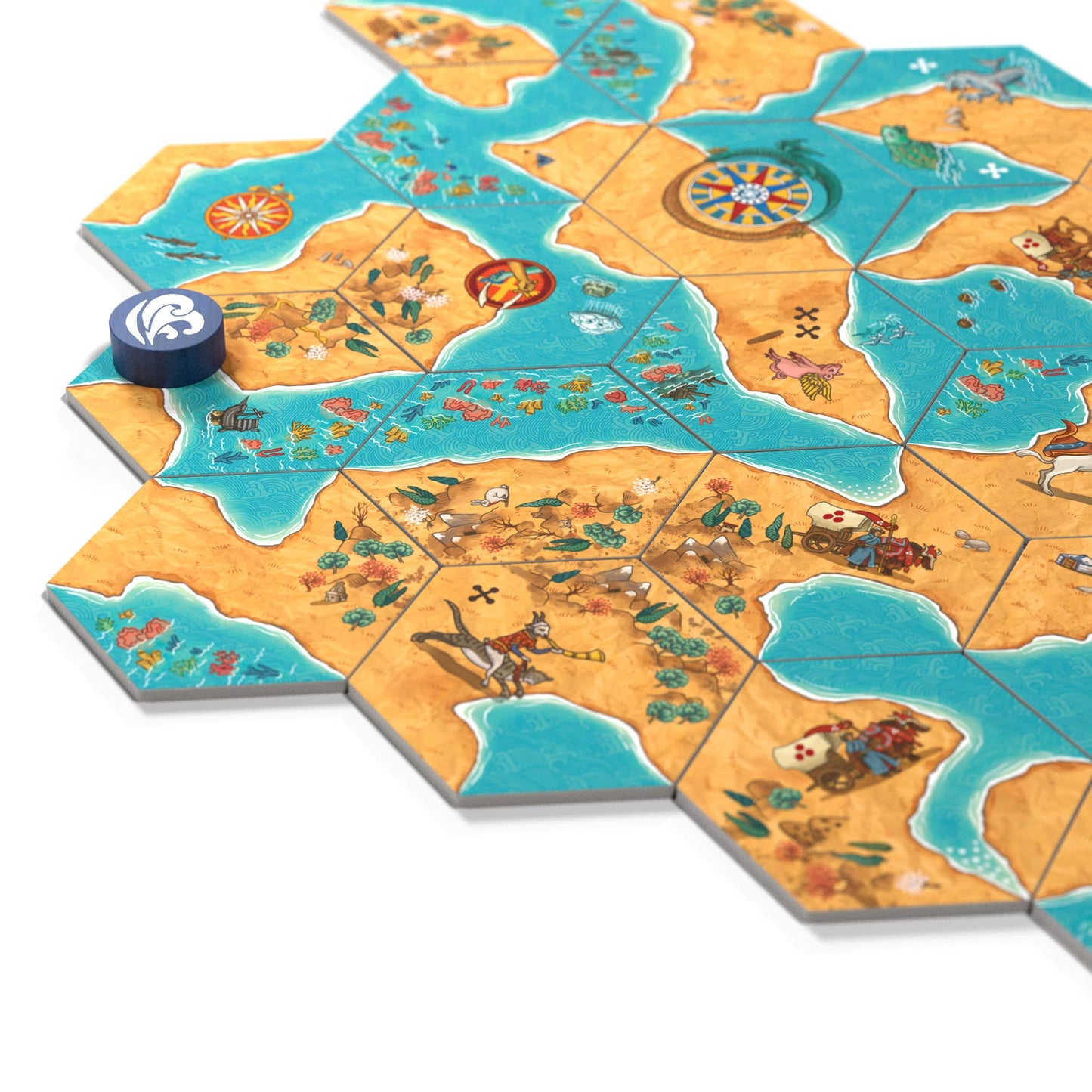 Good Games Publishing Land vs Sea Board Game - Medium Multi-coloured Cardboard, Model 014GGP