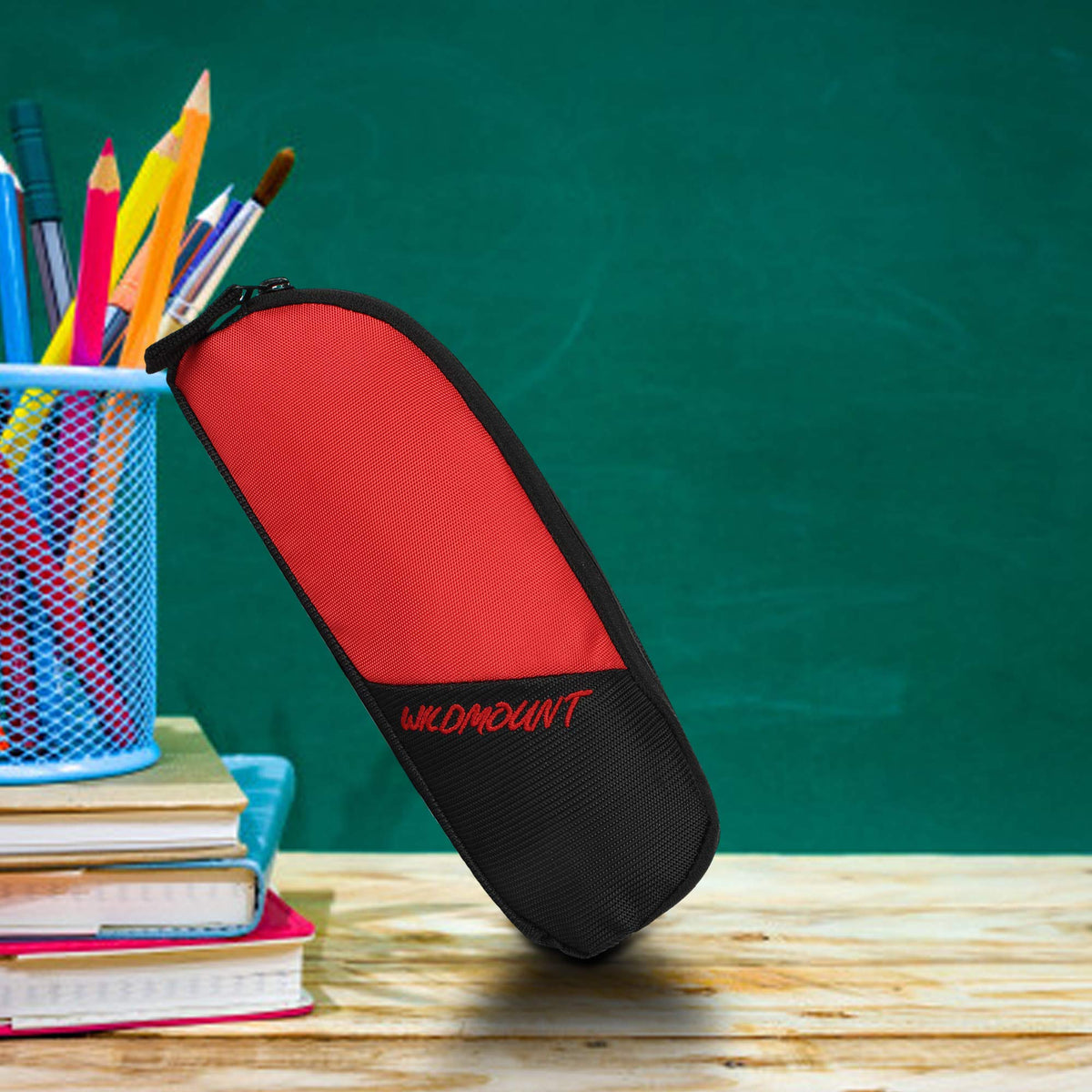 Wildmount Multi Utility Dual Compartment Pouch ( Red & Black )