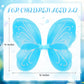 Junkin 36 Pcs Fairy Wings Kids Bulk Butterfly Costume Wings for Girls Halloween Dress up Butterfly Favors Role Play Supplies(Bri