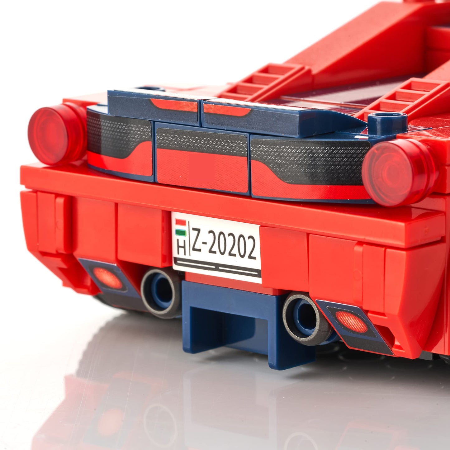 Block Builder Ferrari F8 Racing Car Building Block Set (306 Pieces). Racing Car Building Blocks For Kids And Adults