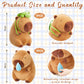Simgoing 2 Pcs Cute Capybara Stuffed Animal 9'' Capybara Plush Cartoon Soft Brown Capybara Plushie Lovely Capybara Plush Gifts For Adults Birthday Party Favor Supply(Turtle Bag, Snot)