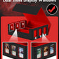 Newloop Trading Cards Storage Box - 6-Window Display 2400+ Tcg Pkm Commander Deck Case With 6 Card Holders For Magic The Gatheri