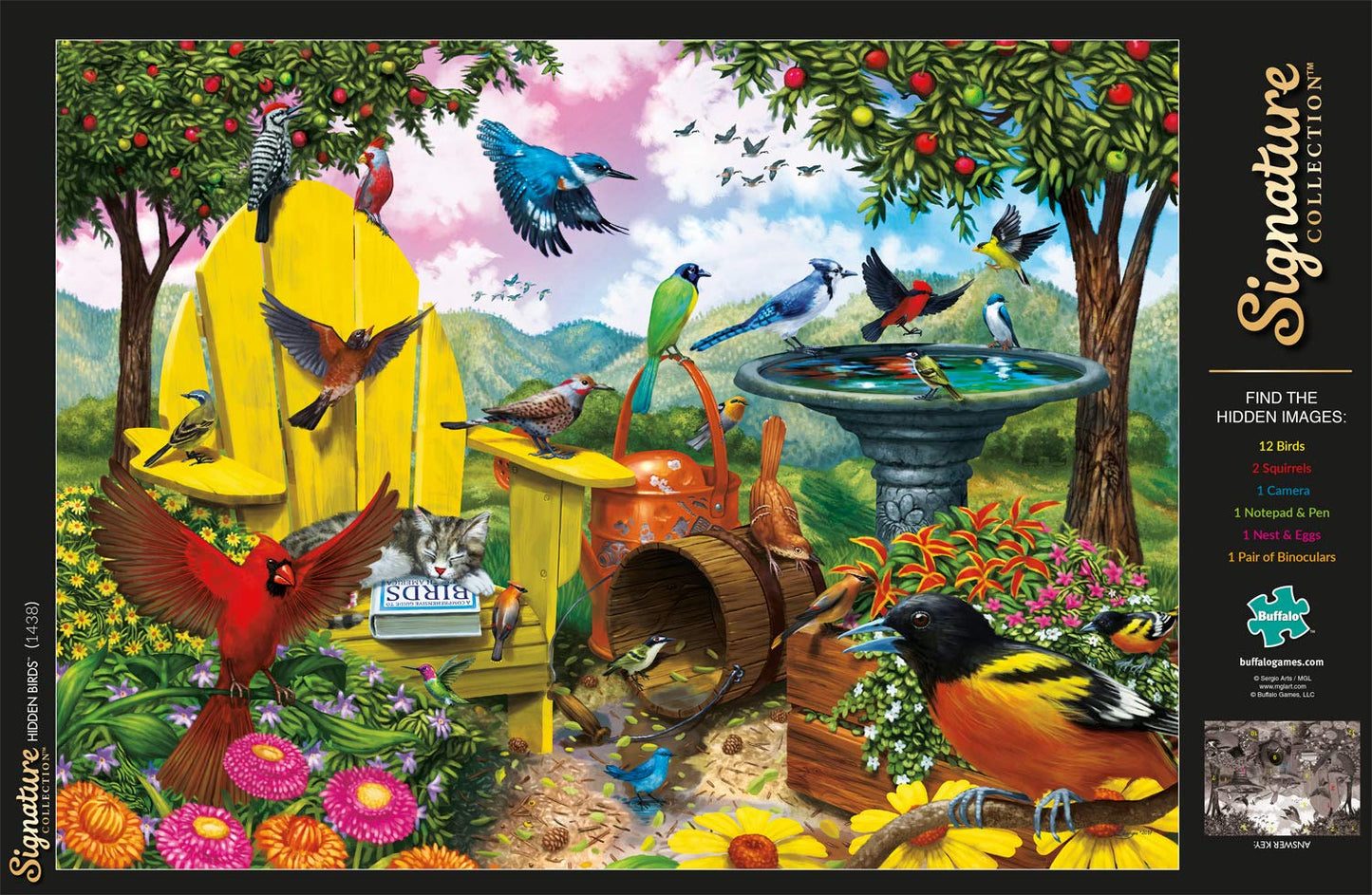 Buffalo Games - Hidden Birds - 1000 Piece Jigsaw Puzzle