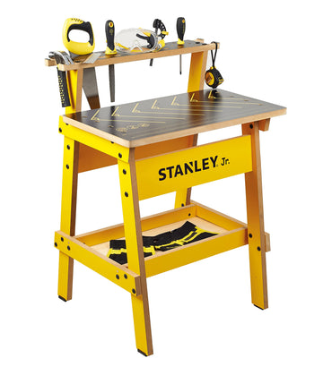 Stanley Jr. WB002-SY Children's Workbench - Let Your Child Play and Learn at The Same Time - Made of Solid and Durable Wood - fr