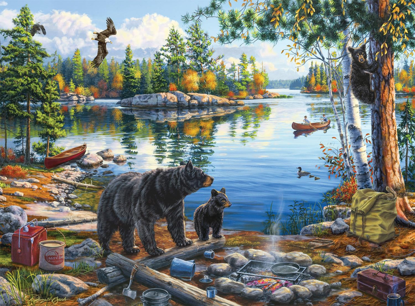 Buffalo Games - Darrell Bush - Blue Sky Reflection - 1000 Piece Jigsaw Puzzle For Adults -Challenging Puzzle Perfect For Game Nights - Finished Size Is 26.75 X 19.75
