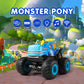 DYODYORC Remote Control Car, 2.4Ghz All Terrain Pony Monster Truck Toys, RC Truck with Music, 3 Lighting Effects, 360 Stunt Capa