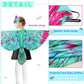 Irolewin Bird-Wings-Costume For Kids And Headband, Eagle-Parrot Dress-Up-Wings For Girls Boys Halloween-Party Favors (Green)
