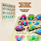 Appster Colorful Wooden Puzzle Toy For Kids Jigsaw Puzzles For Adults Baby Learning Educational Toys Board Game (Abcd + Shape &