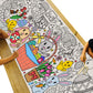 Tiny Expressions Easter Coloring Tablecloth For Kids - Rolled, No Creases 30' X 72' Giant Coloring Poster To Color On - Kids Easter Activities
