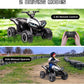 12V Ride On ATV for Kids Electric Four Wheeler for Toddlers Ages 3-8, Battery Powered Quad with Remote Control, LED Lights, Musi