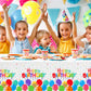 Gatherfun Birthday Disposable Tablecloth, Plastic Table Cover for Kids Birthday Party, 54   x108   , 3 PCS