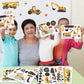Dorgua Make-A-Face Sticker Set, Make A Construction Stickers For Kids Boys, Diy Craft Stickers Face Stickers Decor, Make Your Ow
