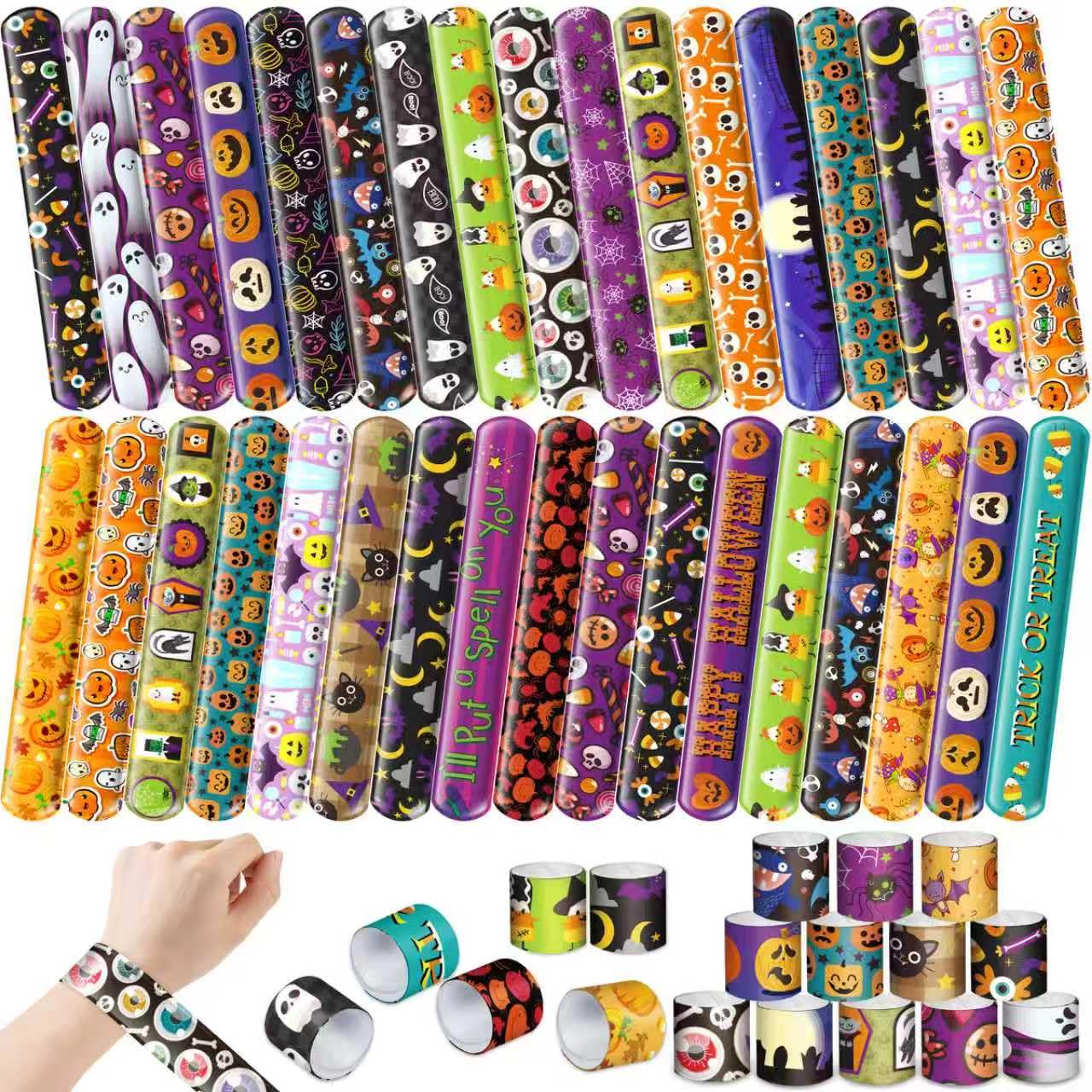 SpringFlower Halloween Party Favors Supplies, Halloween Toys for Trick or Treat Goodie Bag Stuffers Classroom Prizes, Halloween-