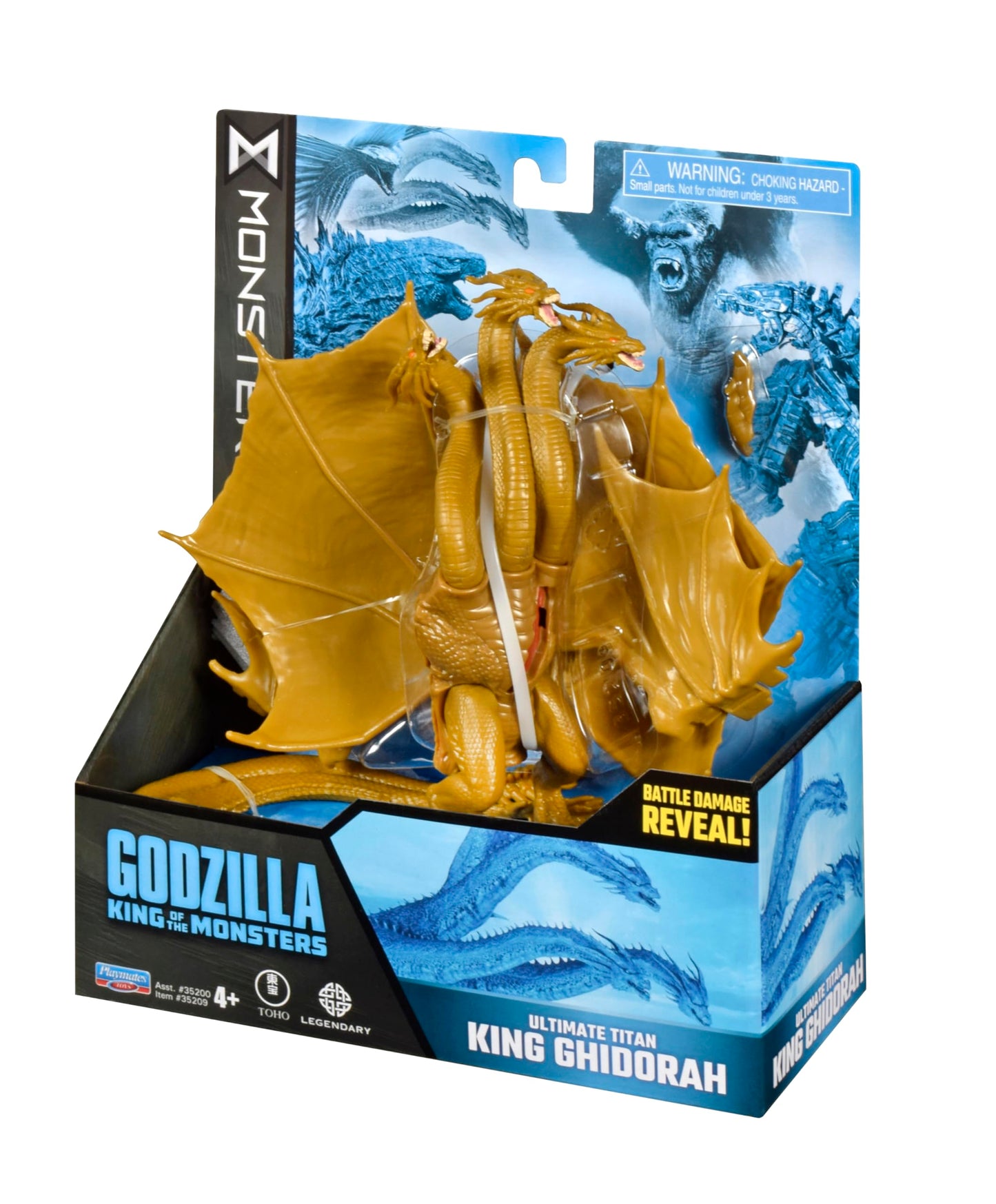 PlayMates Godzilla King of Monsters Monsterverse 6 Inch Action Figure Basic Series - King Ghidorah