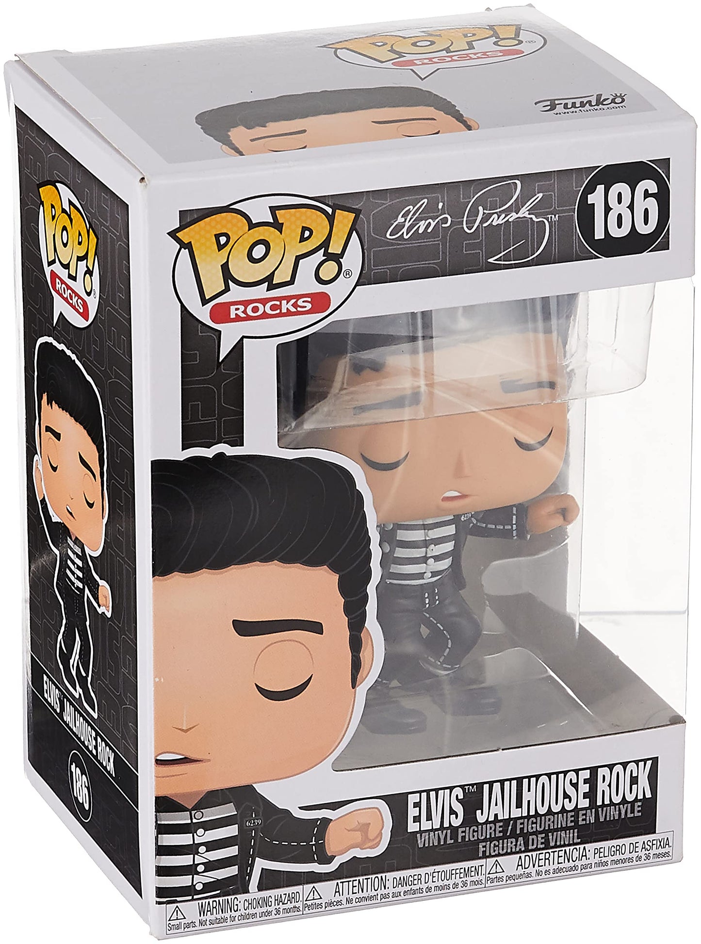 Funko Pop! Elvis - Jailhouse Rock Figure, Standard Size, Black Vinyl, Model 40138