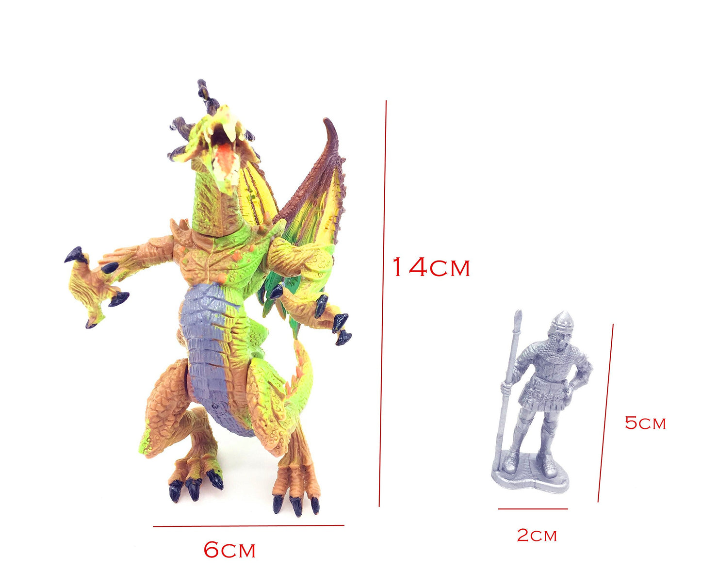 Guaishou Dragon Knight Action Figure Horse With Lance Fantasy World Ancient Soldiers Warriors Army Cavalry Party Favors Classic Soldier Toys