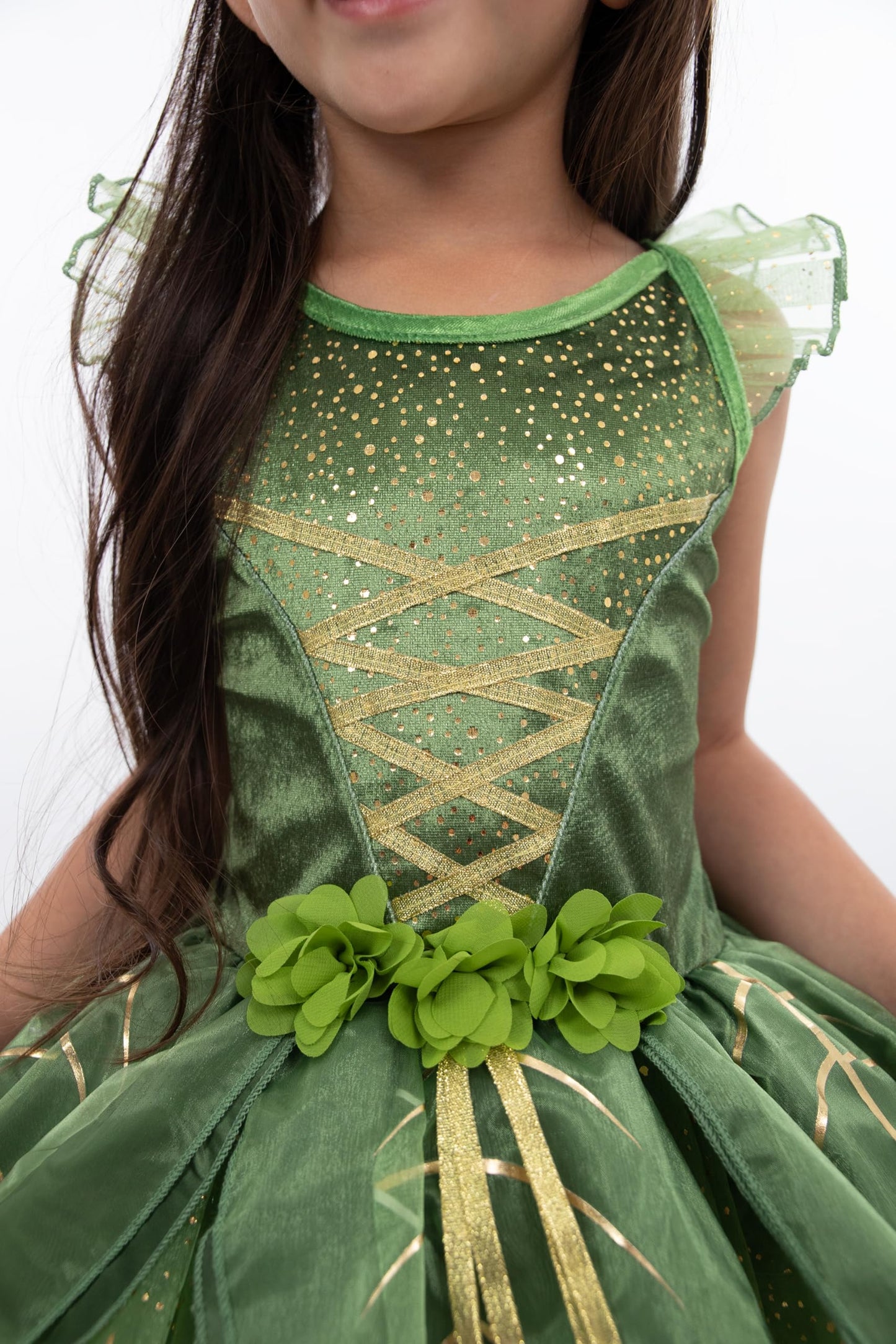 Little Adventures Pixie Tinkerbell Princess Dress Up Costume - Machine Washable Child Pretend Play Dress With No Glitter (Medium 3-5 Years)