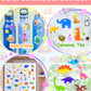 Benresive Reusable Sticker Book For Toddlers 2-4 Years, 3 Sets Travel Stickers For Kids, Waterproof Sticker Books For Toddlers 1-3, Crafts Activities For Todddlers 1-3 2-4 3-5