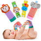 Yeeeasy Baby Rattle Cotton Socks And Wrist Rattle Strap Set, Infant Toys 0 3 6 9 12 Months, Baby Gifts For Boys And Girls, Devel