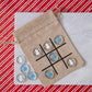 Christmas Themed Tic Tac Toe Game - Stocking Stuffer - Gift for Kids (Snowman & Snowflake)