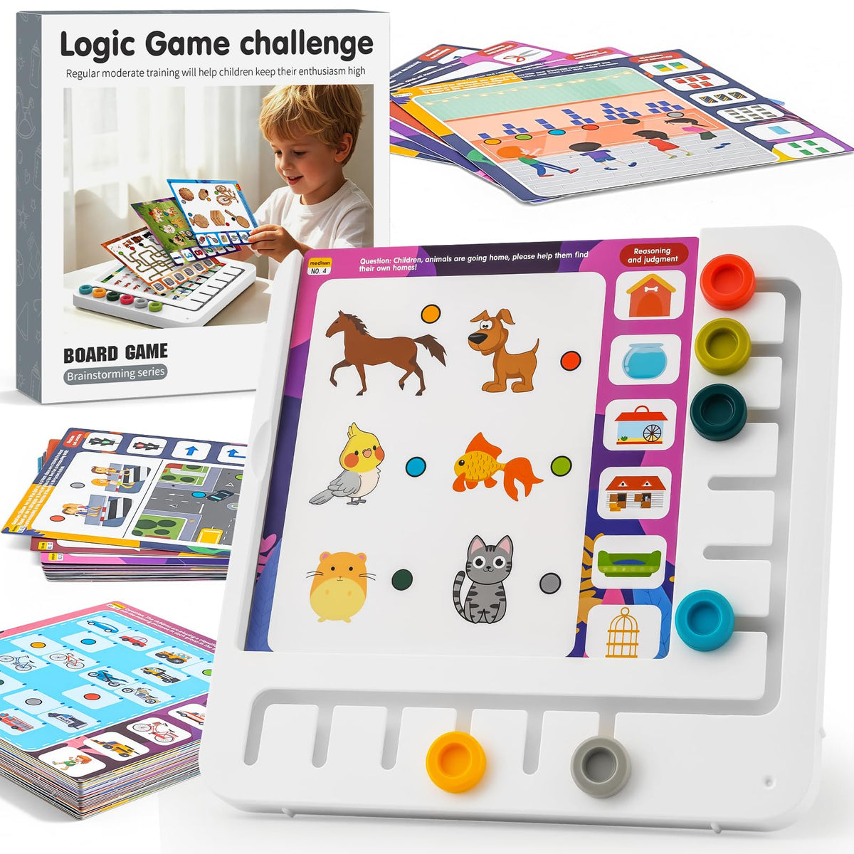 Educational Toys with 60 Interactive Quiz Questions for Boys and Girls Kids Ages 3 4 5 6