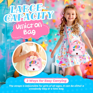 ULOVEME Kids Real Makeup Kit for Little Girls - Real, Non Toxic, Washable Make Up Toy - Umicorn Toys Gift for 3 4 5 6 7 8 9 10 1