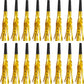 Sumind 24 Pieces Gold Noise Makers Glitter Noise Makers Metallic Fringed Party Blowers for Adults Birthday Graduation Sporting E