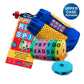 Geospace Read Spin Education Game for Kids - A Handheld Magnetic Spelling Game with Storage Pouch (Upper Case Letters)