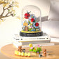 Hi-Reeke Flower Ladybug Bouquet Building Block Set, Micro Mini Botanical Building Toy For Women-596 Pcs