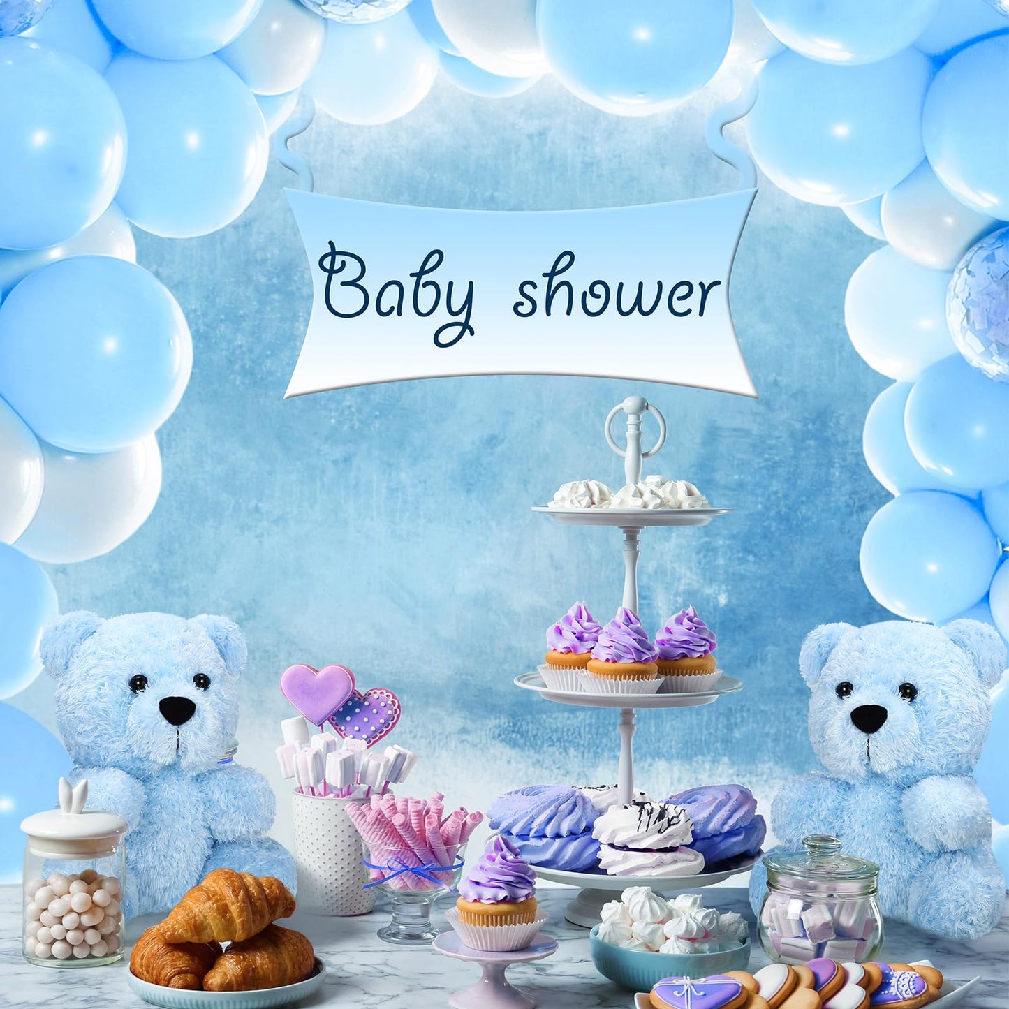 Hydren 4 Pieces Bear Stuffed Animals 7.8 Inch Plush Bear Toys Soft Cute Doll Gift For Valentine'S Day Wedding Baby Shower Favors