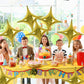 TONIFUL 20Pcs 26Inch Star Balloons Large Gold Four Pointed Star Shape Foil Balloons Big Gold Star Mylar Balloons for Birthday We