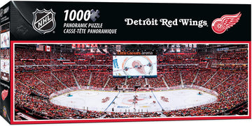 Masterpieces 1000 Piece Sports Jigsaw Puzzle - Nhl Detroit Red Wings Center View Panoramic - 13''X39''