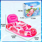 FindUWill Pool Floats mature-themed - 2 Pack Oversized Pool Chairs  Tanning Pool Lounger  Inflatable Pool Float Lounge with Cup  Phone Holder  Backrest  Footrest (Blue&Red)