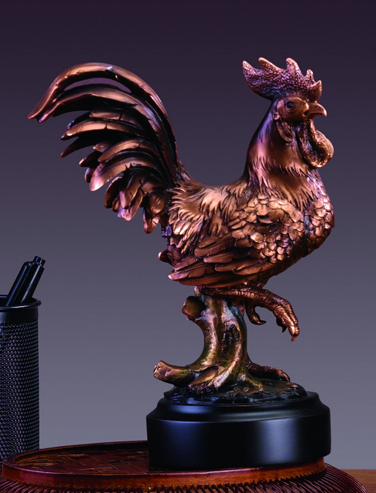 Rooster (S) Statue - Bronze Finish Figurine