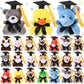Blueweenly 24 Pcs 2025 Graduation Mini Stuffed Animal With Cap Grad Small Plush Animal Toy Keychain Congrats Grad Mini Stuffed B