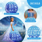 Ciyti Light Up Girls Halloween Costume Snow Princess Dress Ice Christmas Costumes Toddler Kids Costume With Accessories, Blue