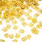 WILLBOND Gold 50th Confetti, 50 Number Birthday Confetti, 50th Wedding Anniversary Party Table Decorations, 2 Bags (1400 Pieces)