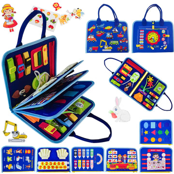 Soupost Busy Board Montessori Toys, Sensory Toys For 1To3 Years, Activity Toys For 2 To 4 Years, Preschool Toys For Toddlers, Bi