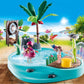 Playmobil Small Pool with Water Sprayer, Multicoloured, Plastic, One Size, Model 70610