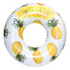 Coconut Float Rae Dunn x Pineapple Pattern Ring Float - mature-themed Size Large 48 Inch Inflatable Raft & Durable Water Inner Tube - Stable Ride-On for Summer Parties & Swim Events